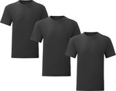 Senvi 3 pack T-Shirts Ronde hals - Maat XL - Kleur: Zwart