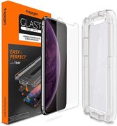 Spigen Glass Apple iPhone 11 Pro / iPhone X/XS Met Montage Frame EZ FIT  - Transparant