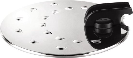 Couvercle anti-éclaboussures Tefal - acier inoxydable - lavable au lave- vaisselle | bol.com