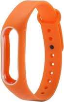 watchbands-shop.nl Siliconen bandje - Xiaomi Mi Band 2 - Oranje/Wit