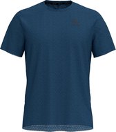 Odlo Bl Top Crew Neck S/S Millennium Linencool Sportshirt Heren - Ensign blue melange