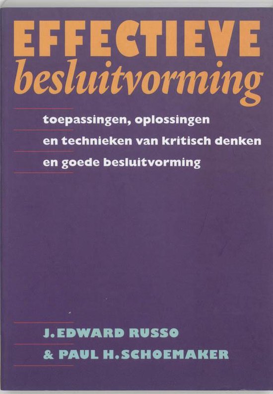 Effectieve Besluitvorming - cover