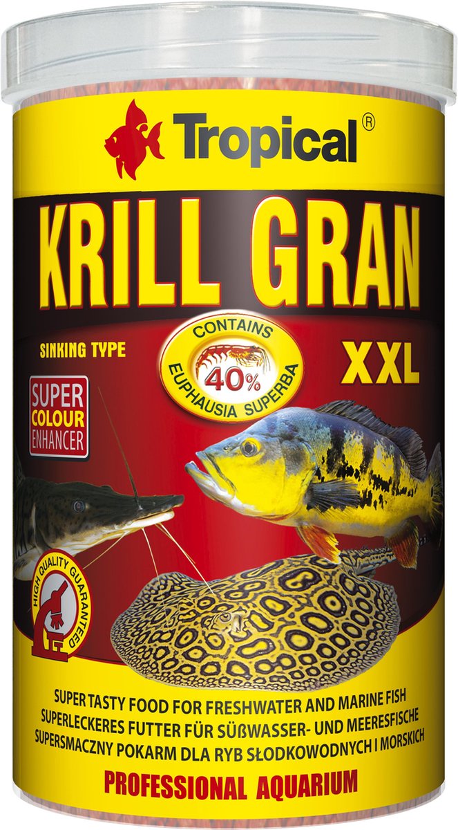 Tropical Krill Granulaat XXL - 1 Liter - Aquarium Visvoer