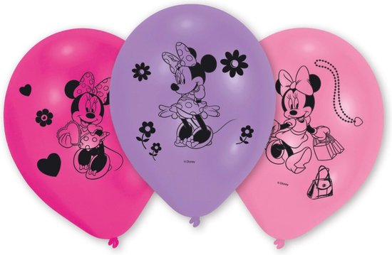 AMSCAN - 10 Minnie ballonnen