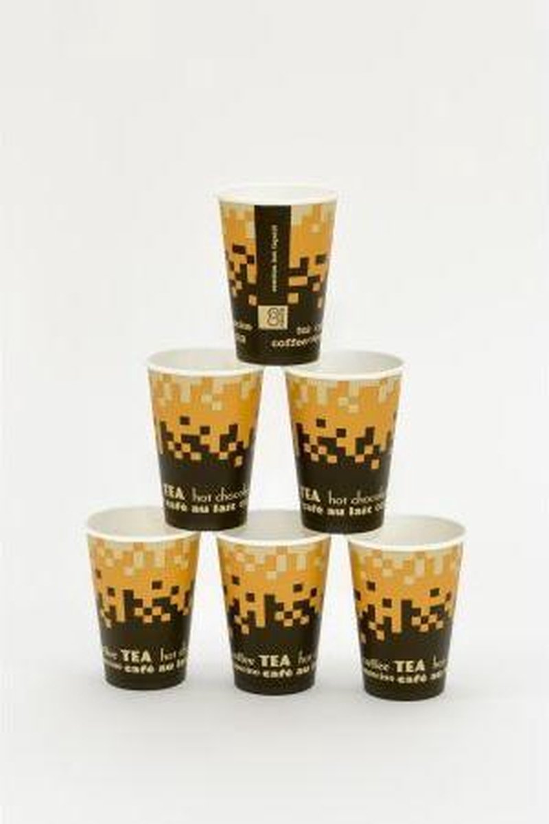 Kortpack - Kartonnen Drinkbekers - 180cc - 2500 stuks - (090.0100)