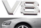 Autosticker V8 symbool/embleem - Voor elk type auto