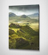 Isle of Skye - 40 x 30 cm - Landschap - Schilderij - Canvas - Slaapkamer - Wanddecoratie  - Slaapkamer - Foto op canvas