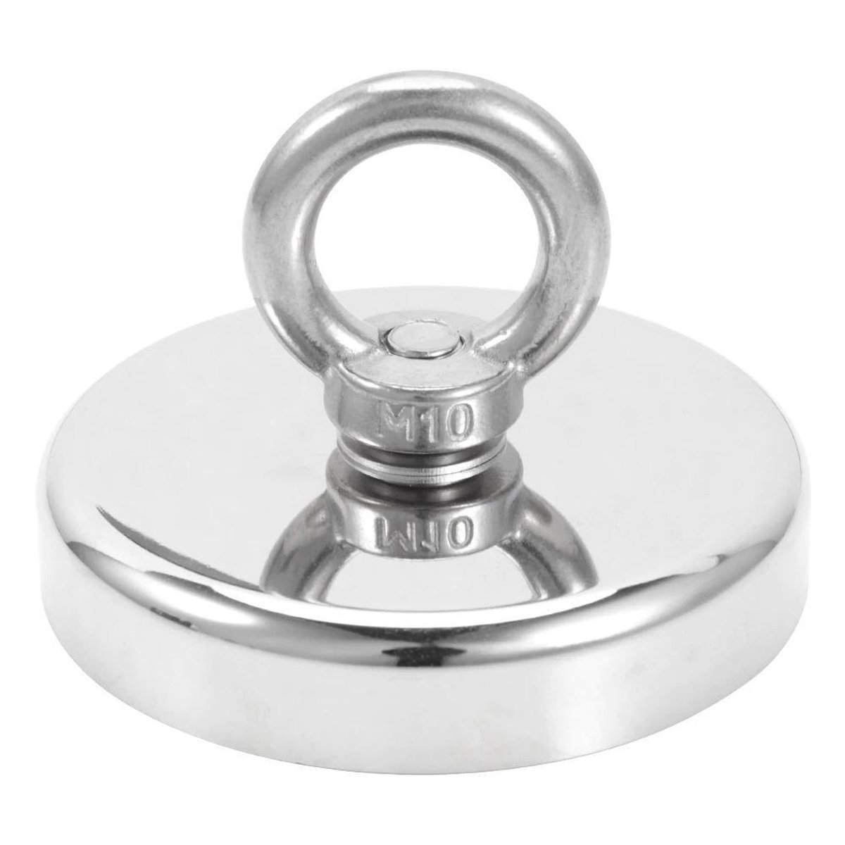 Magnetpro 2 stuks krachtige magneten, 110 kg trekkracht, sterke neodymium-magneet, krachtige magneten van zeldzame aarden met ringschroef, diameter