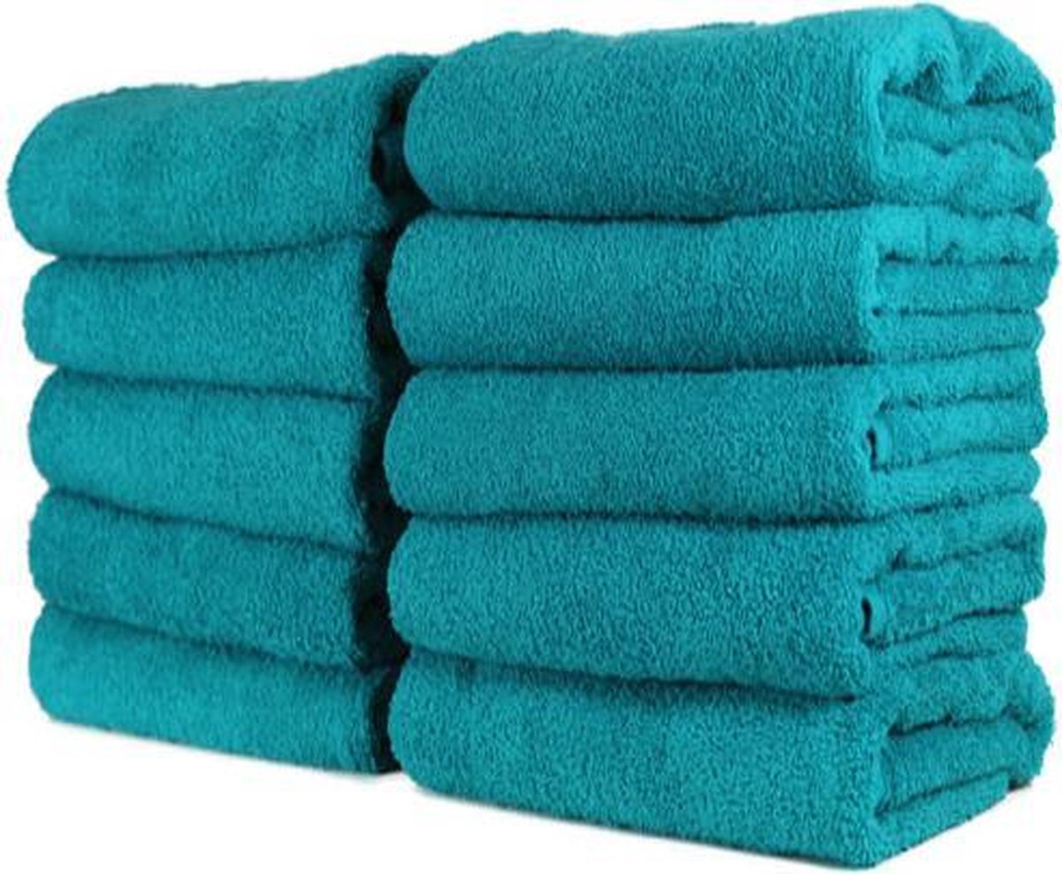 Hotel handdoek - badhanddoek - lente groen - set van 12 stuks - 70x140 cm