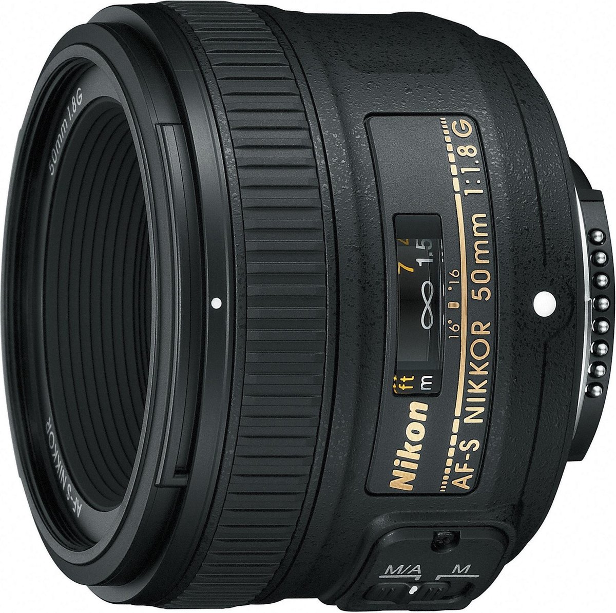 Nikon AF-S NIKKOR 50mm f/1.8G SLR Standaardzoomlens Zwart