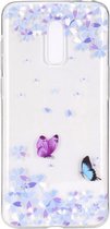 Shop4 - OnePlus 7 Hoesje - Zachte Back Case Vlinders Transparant