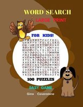 Word Search Easy Word Finds For Kids Game Book