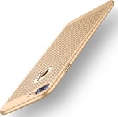 MOFi voor voor iPhone 7 Plus honingraat structuur ademend PC Shockproof beschermende Back Cover Case(Gold)