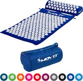 MOVIT® Acupressuurmat met Kussen - Shakti mat - Spijkermat - 75 x 44 cm - Donker Blauw