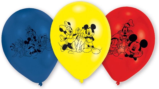 Mickey Mouse Ballonnen Party 23cm 6st