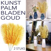 Kunst planten - Kunstplanten - Circa 54x22 cm grote gouden bladeren  - kunst blad- kunst bladeren