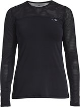 Rohnisch Miko Long Sleeve Dames Sportshirt - Black - Maat S