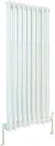 Design radiator verticaal 2 kolom staal wit 60x42,8cm 567 watt - Eastbrook Rivassa