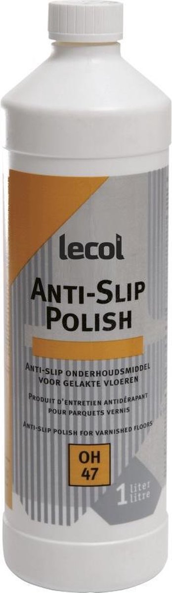 Lecol OH-47 Anti-Slip Parket Polish 1L - Parket / Houten vloer (Lak) - Vloer Onderhoud voor Parket - Gelakte houten vloeren - Vloerreiniger producten - Bescherming houten vloer