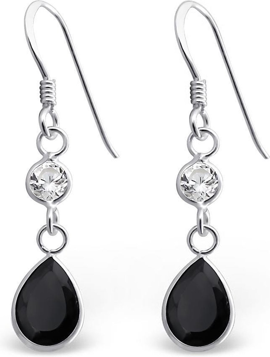 Montebello Oorbellen Ackelien - 925 Zilver E-coating - ∅7mm - 33mm