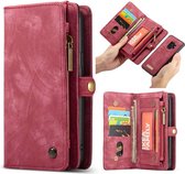 CASEME Samsung Galaxy S9 Vintage Portemonnee Hoesje - Rood