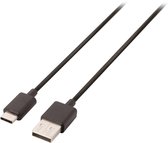 USB 2.0 Kabel USB-C Male - USB A Male 2 m Zwart