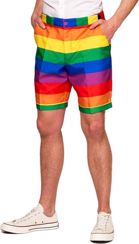 Suitmeister SUMMER Rainbow - Heren Zomer Pak - Zomers Pride - Gekleurd - Maat L