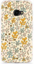 Galaxy Xcover 4s Hoesje Doodle Flower Pattern - Designed by Cazy