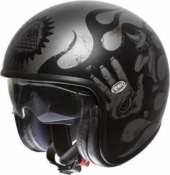 Premier Vintage BD 17 BM motorhelm | bol.com