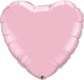 Qualatex - Folieballon XL Hart Licht Roze 91 cm