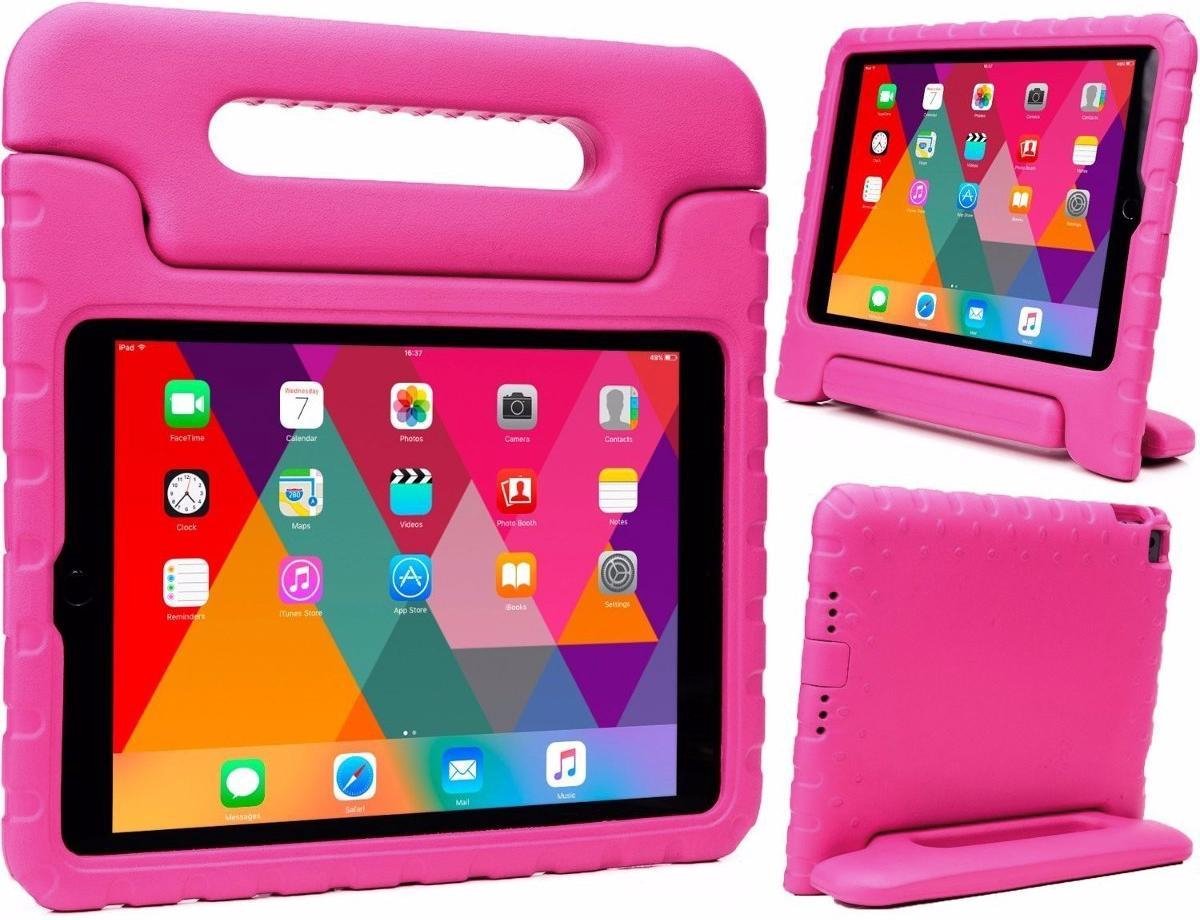 Hoesje - Geschikt voor Apple iPad Mini 3 (2014) - 7.9 inch - 3e Generatie - Kinderhoes Shockproof Bumper - Kidsproof Case - Tablethoes - Kinder Hoes Cover - Roze
