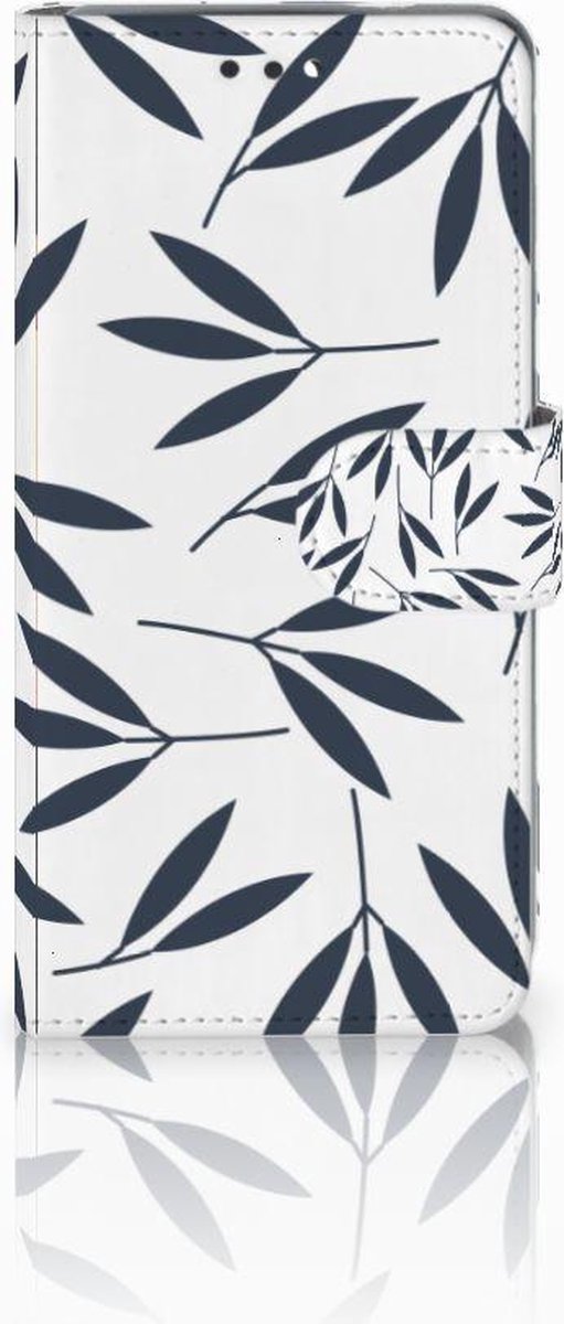 Nokia 3.1 (2018) Hoesje Leaves Blue