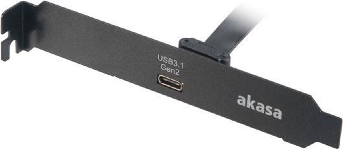 Akasa AK-CBUB37-50BK USB-kabel 0,5 m USB 3.2 Gen 2 (3.1 Gen 2) USB C Zwart