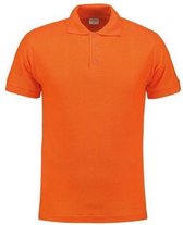Benza Basic Heren Sportpolo Poloshirt Polo - Oranje - Maat S