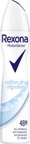 Bol.com Rexona Women Cotton Dry Anti-transpirant Deodorant Spray - 6 x 200 ml - Voordeelverpakking aanbieding