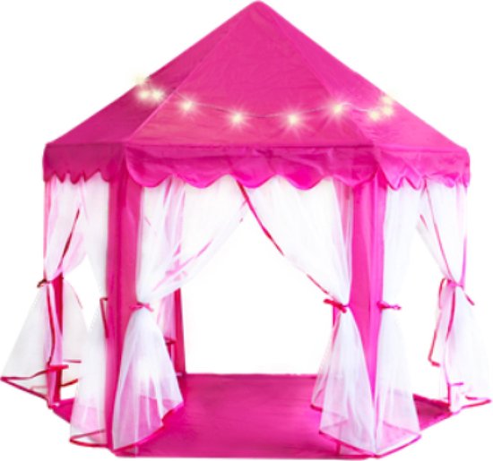 Prinsessen Tent Met Led | Prinsessentent | Tent | Kinder Tent | 6+ | 140 x  135 cm | bol