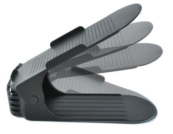 Schoenen Opbergsysteem Verstelbaar – Schoenenrek Schoenenkast Schoen Organizer – Set van 5 Zwart