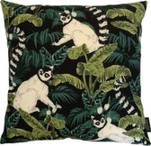 Maki Monkey Kussenhoes | Katoen / Linnen | 45 x 45 cm