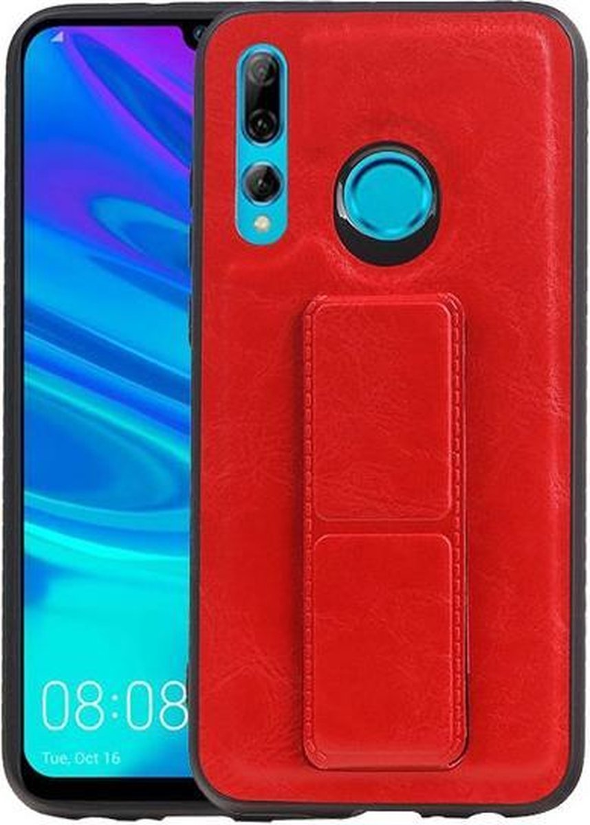 Grip Stand Hardcase Backcover voor Honor 20 Lite Rood
