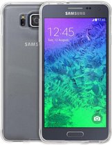 Samsung Galaxy Alpha Ultra thin 0.3mm Gel TPU transparant Case hoesje