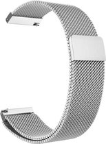 Milanees Horloge Bandje voor Polar Vantage M – Vervangende Milanese Armband – Zilver