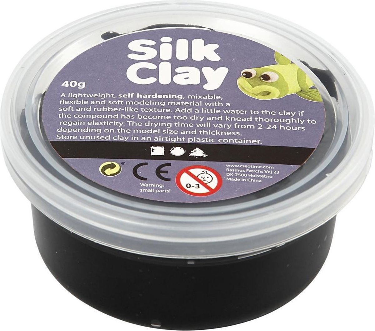 Silk Clay zwart 40gr