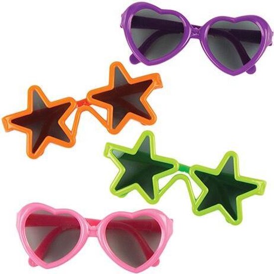 Verslaafd onderdelen woensdag Coole zonnebrillen (4 stuks per verpakking) | bol.com