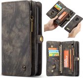 CASEME Samsung Galaxy S9 Vintage Portemonnee Hoesje - Grijs