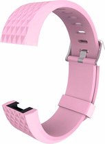 By Qubix - Fitbit Charge 2 siliconen bandje (Large) - Roze - Fitbit charge bandjes