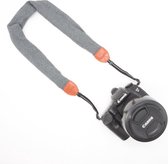 Camera strap , Zachte Trendy Soft Camerariem DSLR / Nikon / Canon / Sony Camera - (Grijs) AMDA