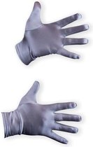 Handschoenen - Zilver Satijn - Circa 20 cm - Piet Attribuut - Een Paar