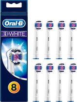 Oral-B 3D White - Opzetborstels  - 8 Stuks - Brievenbusverpakking