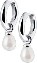 The Jewelry Collection Clap Boucles D'oreilles Perle - Argent
