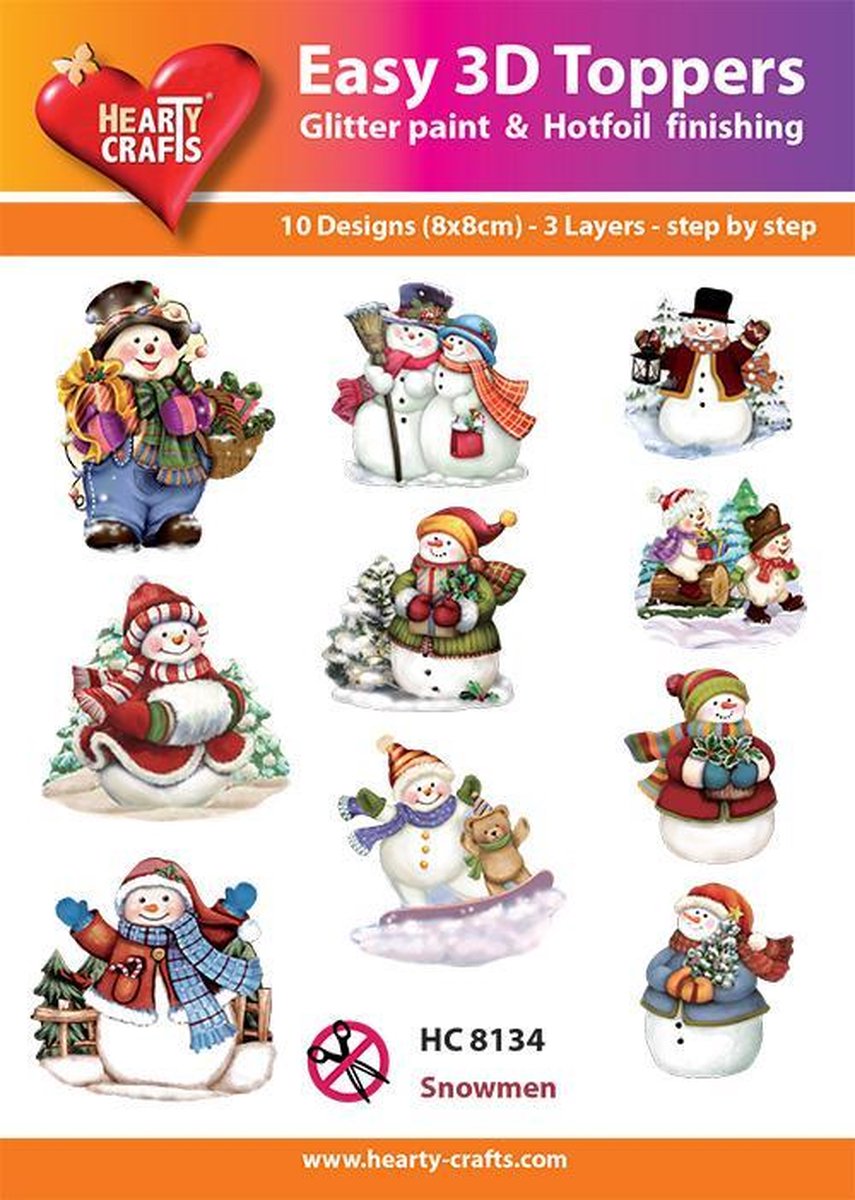 Easy 3D Toppers Sneeuwpoppen - HC8134